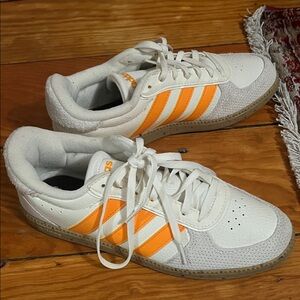 White and orange adidas